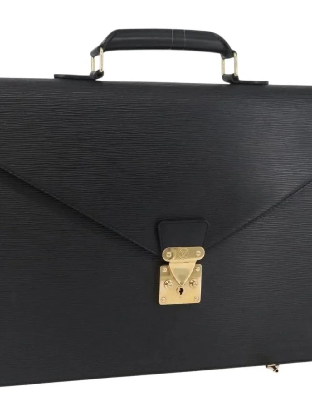LOUIS VUITTON Epi Serviette Conseiller Briefcase Black